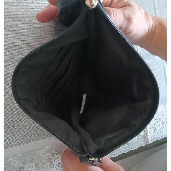 Laundry By Shelli Segal Womens Black Wrist Bag Purse Handbag - Picture 9 of 11